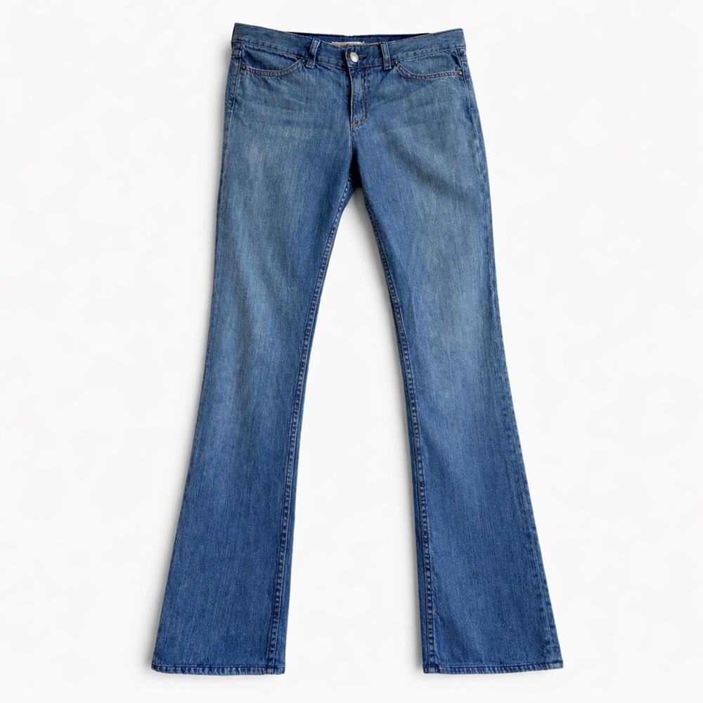 Habitual Bootcut 'Rock On' Blue Denim Jeans Low Rise 100% Cotton Made USA Sz 29